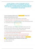 ATI RN NURSING CARE OF CHILDREN NUR 212 PROCTORED EXAM ALL QUESTIONS AND WELL ELABORATED ANSWERS TOP RATED VERSION FOR 2024- 2025 ALREADY A GRADED HIGHLY RECOMMENDED BY EXPERTS&vert;NEW AND REVISED