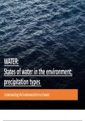 Water  and precipitation - ecology presentation 