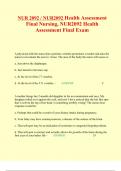 NUR 2092 / NUR2092 Health Assessment Final Nursing, NUR2092 Health Assessment Final Exam