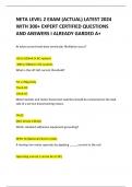 NETA LEVEL 2 EXAM &lpar;ACTUAL&rpar; LATEST 2024  WITH 300&plus; EXPERT CERTIFIED QUESTIONS  AND ANSWERS I ALREADY GARDED A&plus;