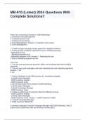 MB-910 &lpar;Latest&rpar; 2024 Questions With Complete Solutions&excl;&excl;