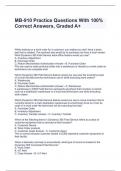 MB-910 Practice Questions With 100&percnt; Correct Answers&comma; Graded A&plus;