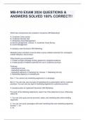 MB-910 EXAM 2024 QUESTIONS & ANSWERS SOLVED 100&percnt; CORRECT&excl;&excl;