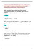NATIONAL VISION OPTOMETRIC TECHNICIAN LEVEL 2 ACTUAL EXAM UPDATED VERSION ALL COMPLETE QUESTIONS AND DETAILED ANSWERS &lpar;VERIFIED ANSWERS&rpar;&sol; ALREADY GRADED A&plus;