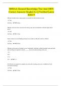 OHSAA General Knowledge Test And 100&percnt; Correct Answers Graded A&plus; &vert;&vert; Verified Latest 2024&excl;&excl;&excl;