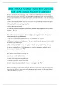 2024 OHSAA Baseball Online Test Questions And 100&percnt; Correct Answers &vert;&vert; Verified&excl;&excl;&excl;