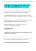 NYSTCE CST Multisubject &lpar;241&rpar; Exam with Guaranteed Accurate Answers