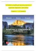 TEST BANK For Auditing & Assurance Services: A Systematic Approach, 12th Edition By William Messier Jr, Steven Glover, Verified Chapters 1 - 21, Complete Newest Version