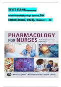 TEST BANK For Pharmacology for Nurses A Pathophysiological Approach, 7th Edition by (Michael P. Adams, 2024) Verified Chapters 1 - 50, Complete Newest Version, ISBN-13: 9780138101305