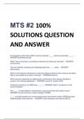 MTS &num;2 100&percnt;  SOLUTIONS QUESTION  AND ANSWER