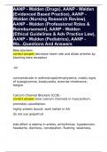 AANP - Walden (Drugs), AANP - Walden (Evidenced Based Practice), AANP - Walden (Nursing Research Review), AANP - Walden (Professional Roles & Reimbursement), AANP - Walden (Ethical Guidelines & Adv Practice Law), AANP - Walden (Pediatrics), AANP - Wa...Qu