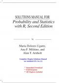 Solutions for Probability and Statistics with R, 2nd Edition Ugarte (All Chapters included)
