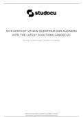 HESI EXIT V2 NEW QUESTIONS AND ANSWERS WITH THE LATEST SOLUTIONS GRADED A+