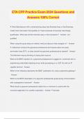 ETA Certification Bundled Exams Questions and Answers 100&percnt; Verified and Updated 2024 &vert; Graded A