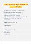 Chi Eta Phi Study Cards Questions and Answers 100&percnt; Pass