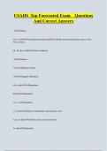USAHS Top Forecasted Exam Questions  And Correct Answers
