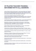 CP PILATES TEACHER TRAINING- REFORMER WITYH ALL ANSWERS &rsqb;