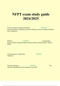 NFPT Exam Questions and Answers Graded A+ 2024/2025