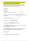 N320 Exam #2 Fluids and Electrolytes Exam Questions and Answers Latest Update,[GRADED  A+.]