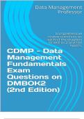 CDMP - Data Management Fundamentals Exam Questions...2ed 2021.