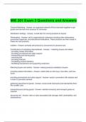 MIE 201 Exam 3 Questions and Answers 2024