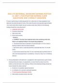 2024 ATI MATERNAL NEWBORN NURSING EDITION 10, UNIT 3 POSTPARTUM NURSING CARE QUESTIONS AND CORRECT ANSWERS 