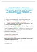 ATI TARGETED MEDICAL-SURGICAL 2019&colon; CARDIOVASCULAR ACTUAL EXAM ALL QUESTIONS AND WELL ELABORATED ANSWERS TOP RATED VERSION FOR 2024-2025 ALREADY A GRADED HIGHLY RECOMMENDED VERSION BY EXPERTS&vert;NEW AND REVISED