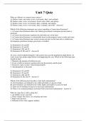Unit 7 Quiz