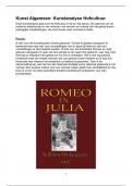 Kunstanalyse Romeo en Julia - William Shakespeare - Kunst Algemeen: Hofcultuur
