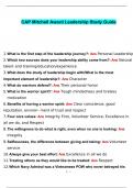 CAP Mitchell Leadership Questions and Answers 2024&sol;2025 with complete solution