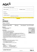 2023 AQA AS GERMAN 7661/2 Paper 2 Writing Question Paper & Mark scheme (Merged) June 2023  [VERIFIED