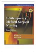 Test Bank For Contemporary Medical-Surgical Nursing 2nd Edition By Rick Daniels Leslie Nicoll
