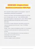 HROB*2290 - Chapter 2 Exam Questions and Answers 100% Pass