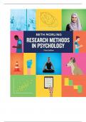 Test Bank For Research Methods in Psychology Evaluating a World of Information, 3rd Edition By Beth Morling (Norton)