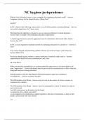 NC hygiene jurisprudence