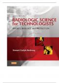 Test Bank For Radiologic Science for Technologists Physics, Biology, and Protection, 10th Edition By Stewart