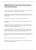 QMB 3200 UCF Vocab with Guaranteed Accurate Answers