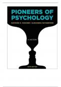 Test Bank For Pioneers of Psychology, 5th Edition By Fancher, Rutherford