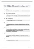 NSG 432 Exam 2 Set questions and answers