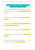 PROPANE PRACTICE TESTS WITH  COMPLETE SOLUTIONS