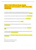 WGU C224 Official Study Guide Questions and answers&comma; 100&percnt; Accurate&comma; VERIFIED