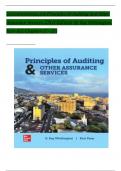 olution Manual for Principles of Auditing and Other Assurance Services, 23rd Edition 2024, by Ray Whittington, Kurt Pany, All Chapters 1 - 21, Complete Newest Version