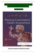 TEST BANK For Physical Examination and Health Assessment 8th Edition, by Carolyn Jarvis, Verified Chapters 1 - 32, Complete Newest Version