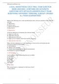  LOCAL NAESTHESIA CDCA FINAL EXAM QUESTION BANK 2023&sol;2024 &vert; CONTAINS 200 ACCURATE QUESTIONS WITH DETAILED ANSWERS EXACT EXAM QUESTIONS&vert;4 DIFFERENT VERSIONS&vert; ALREADY GRADED A&plus;&vert; PASS GUARANTEED