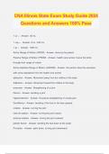 CNA Illinois State Bundled Exams Questions and Answers 100&percnt; Verified and Updated 2024 &vert; Graded A