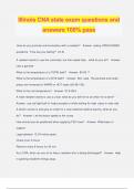 Illinois CNA state exam questions and answers 100&percnt; pass