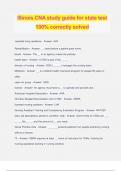 Illinois CNA study guide for state test 100&percnt; correctly solved