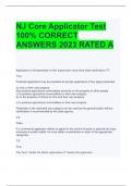 NJ Core Applicator Test 100% CORRECT ANSWERS 2023 RATED A
