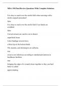 MDA 150 Final Review Questions With Complete Solutions