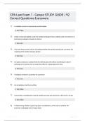 CPA Law Exam 1  Caruso STUDY GUIDE  92 Correct Questions  answers